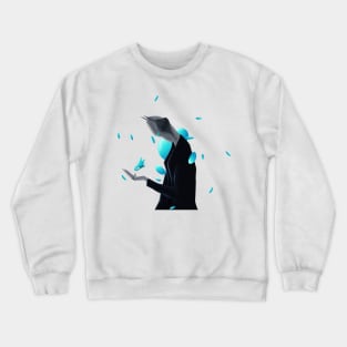 robot skater nice robot butterfly Crewneck Sweatshirt